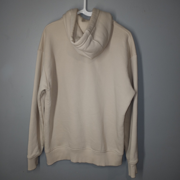 Zara Men's Pullover Ivory Cream Large Hoodie - Picture 2 of 15